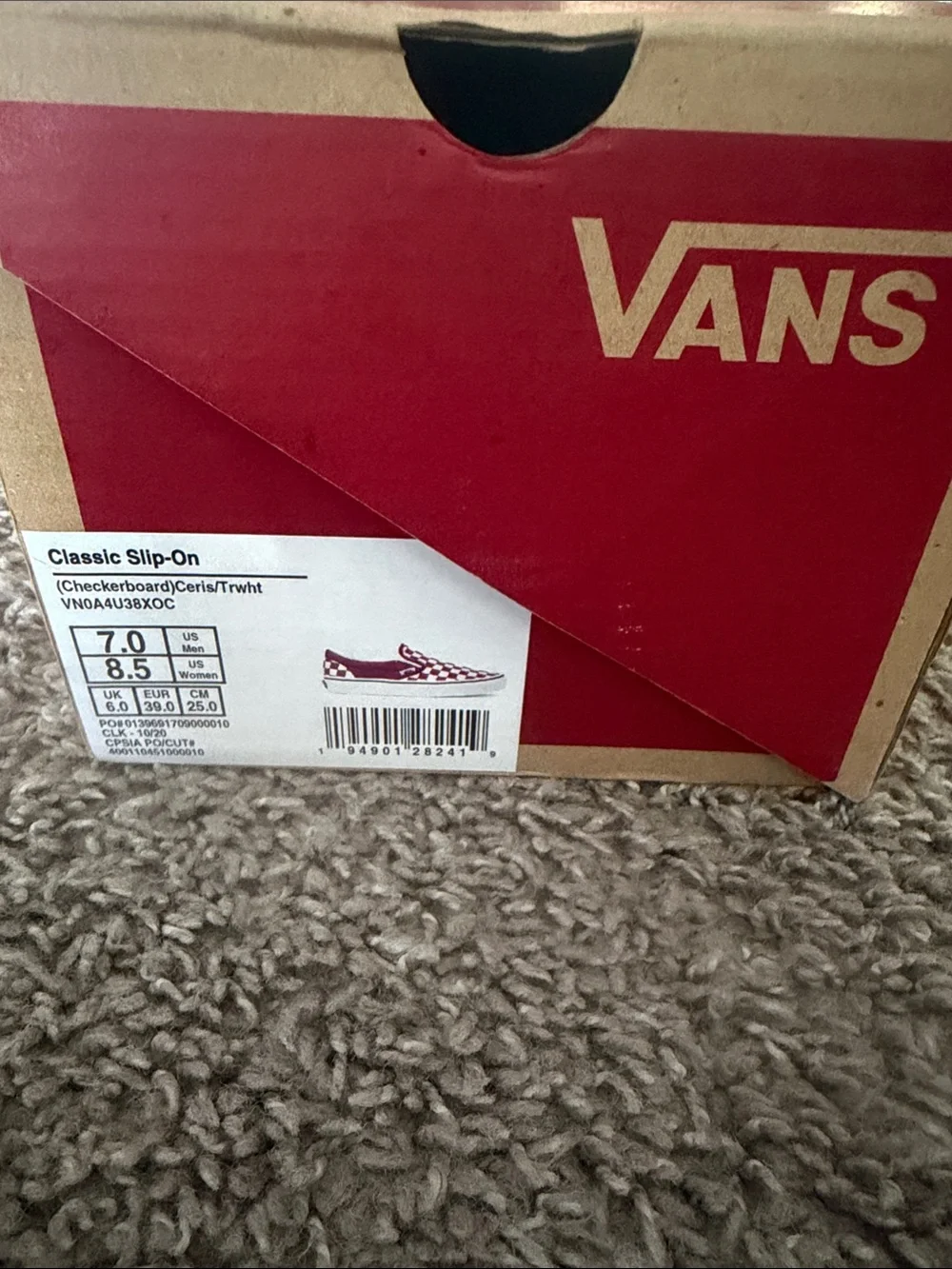 Vans classic slip